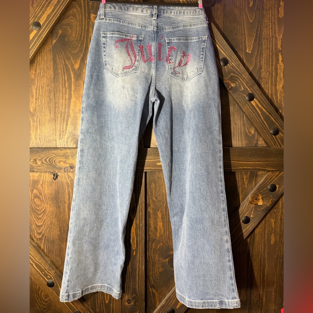 Juicy Couture Rhinestone “Juicy” Pocket Jeans – Size 9 / 29 (NWT)